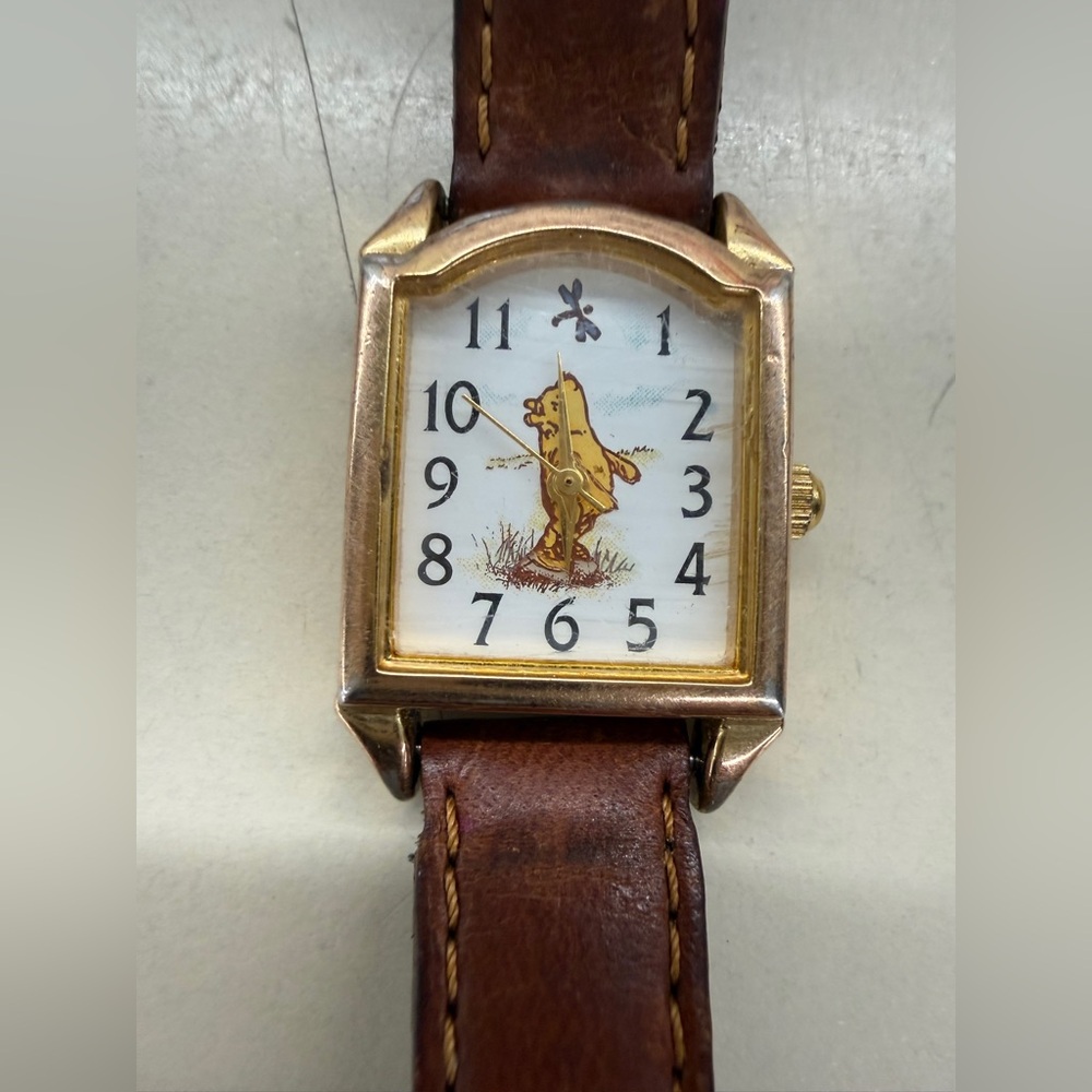 Rare Vintage Timex Disney Winnie The Pooh Square Watch - Picture 5 of 8